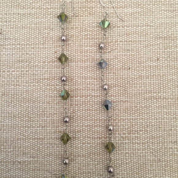 Beaded Dangle Earrings - Picture 3 of 5